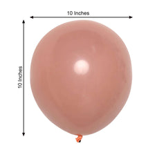 25 Pack 10" Matte Dusty Rose Double Stuffed Prepacked Latex Balloons