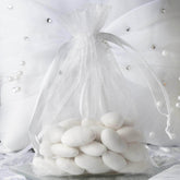 10 Pack 4"x6" White Organza Drawstring Wedding Party Favor Gift Bags