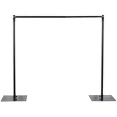 10ft Metal DIY Adjustable Heavy Duty Backdrop Stand Kit, Steel Base