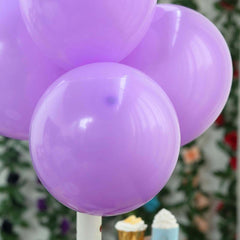 25 Pack 12" Matte Pastel Purple Helium or Air Latex Party Balloons
