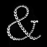 12 Pack | 1.5" Clear Rhinestone Monogram Letter Jewel Sticker Self Adhesive DIY Diamond Decor - and