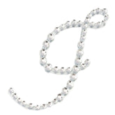 12 Pack 1.5" Clear Rhinestone Monogram Letter Jewel Sticker Self Adhesive DIY Diamond Decor - J