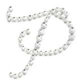 12 Pack 1.5" Clear Rhinestone Monogram Letter Jewel Sticker Self Adhesive DIY Diamond Decor - P