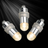12-Pack Balloon Lights Bullet Design Warm White - Waterproof LED Centerpiece Filler Lights