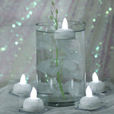 12-Pack Tealight Candles Flameless Design White - Waterproof Floating LED Lighting