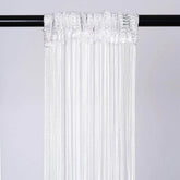 12ft Long White Silk String Tassels Backdrop Party Curtains