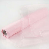 12"x10yd Blush Sheer Chiffon Fabric Bolt, DIY Voile Drapery Fabric