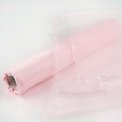 12"x10yd Blush Sheer Chiffon Fabric Bolt, DIY Voile Drapery Fabric