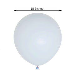 10 Pack 18" Matte Pastel Ice Blue Helium or Air Latex Party Balloons
