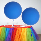 2 Pack 32" Large Balloons Helium or Air Latex Balloons Royal Blue