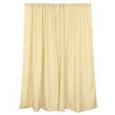 2 Pack Champagne Polyester Event Curtain Drapes, 10ftx8ft Backdrop Event Panels With Rod Pockets 130 GSM