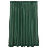 2 Pack Hunter Emerald Green Polyester Event Curtain Drapes, 10ftx8ft Backdrop Event Panels With Rod Pockets 130 GSM
