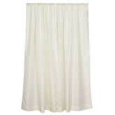 2 Pack Ivory Polyester Event Curtain Drapes, 10ftx8ft Backdrop Event Panels With Rod Pockets 130 GSM