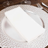 20-Pack Paper Linen-Like Napkins White - Disposable Hygienic Airlaid Guest Towels 8.5"x4"