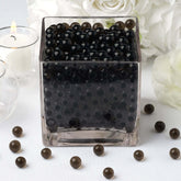 200-250 Pcs Water Gel Beads Vase Filler Black - Small Nontoxic Jelly Balls for Floating Candles & Floral Displays