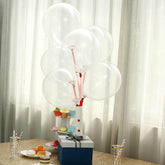 25 Pack 12" Shiny Pearl Clear Latex Helium, Air or Water Balloons