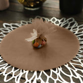 25 Pack 9" Natural Sheer Nylon Tulle Circles Favor Wrap Craft Fabric, DIY Candy Favor Wraps