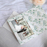 25-Pack Thank You Cards White Green Eucalyptus Leaves Design with Envelopes - Picture Insert Invitation Cards for Parties & Milestones 3.5"x5.5"