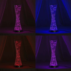 2ft Color Changing LED Spiral Metal Tower Columns LED Lamp, Night Light Wedding Centerpiece