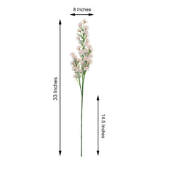 2 Bushes 33" Blush Artificial Chrysanthemum Mum Flower Bouquets