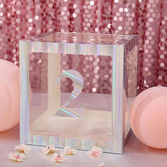 4 Pack 5" Iridescent 0-9 Number Stickers Banner, Customizable Stick on Numbers - 2