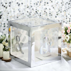 4 Pack 5" Iridescent Alphabet Symbol "&" Sticker Banners, Customizable Stick On Letters