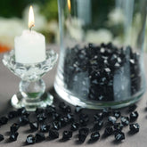 400 Pcs Acrylic Ice Bead Vase Fillers Mini Black - Chic DIY Craft Crystals for Wedding Centerpieces & Table Styling