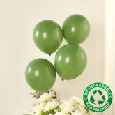 50 Pack Matte Pastel Dusty Sage Green Biodegradable Balloons 12", Round Eco-friendly Thick Latex Party Balloons