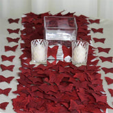 500-Pack Butterfly Scatters Burgundy Silk Confetti - Decorative Party Table Accents