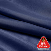 54"x10 Yards Fire Retardant Polyester Navy Blue Fabric Bolt, DIY Craft Fabric Roll for Upholstery, Curtains, and Event Decor