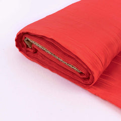 54"x10 Yards Red Accordion Crinkle Taffeta Fabric Bolt