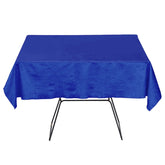 54"x54" Royal Blue Seamless Premium Velvet Square Tablecloth, Reusable Linen