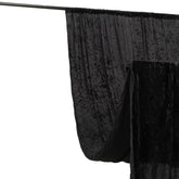5ftx12ft Black Premium Smooth Velvet Event Curtain Drapes, Privacy Backdrop Event Panel with Rod Pocket