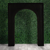 7ft Black Spandex Backdrop Stand Cover for Arc de Triomphe Stand, Stretch Fitted Floral Balloon Frame Wedding Arch Cover