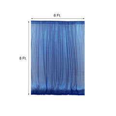 8ftx8ft Royal Blue Sequin Event Curtain Drapes, Backdrop Event Panel