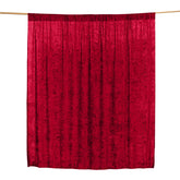 8ftx8ft Burgundy Premium Smooth Velvet Event Curtain Drapes, Privacy Backdrop Event Panel with Rod Pocket