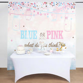 8ftx8ft Gender Reveal "Blue Or Pink" Vinyl Photo Shoot Backdrop