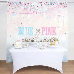 8ftx8ft Gender Reveal "Blue Or Pink" Vinyl Photo Shoot Backdrop
