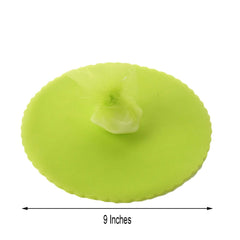 25 Pack 9" Apple Green Sheer Nylon Tulle Circles Favor Wrap, DIY Craft Fabric