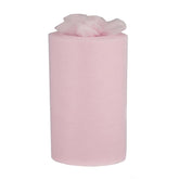 9"x100 Yards Pink Tulle Fabric Bolt, Sheer Fabric Spool Roll For Crafts