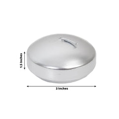 12 Pack 3" Silver Floating Candles, Unscented Dripless Wax Discs for Centerpieces