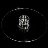 Acrylic Round DIY Cake Stand Plate Clear - Customized Tiered Dessert Display Holder for Treats Appetizers & Snacks