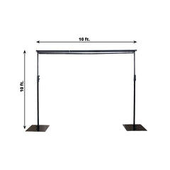 10ft DIY Triple Cross Bars and Mounting Brackets For Backdrop Stands