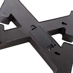 LED Marquee Letter "X" Industrial Style Antique Black - Light-Up Alphabet Sign for Weddings & Displays 9"