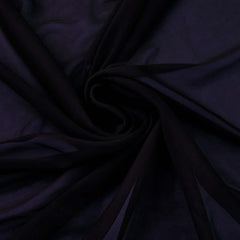 54"x10yd Black Solid Sheer Chiffon Fabric Bolt, DIY Voile Drapery Fabric