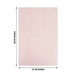 20-Pack Paper Linen-Like Napkins Blush - Disposable Hygienic Airlaid Guest Towels 8.5"x4"