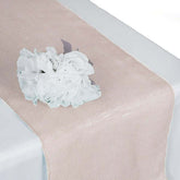 Burlap Jute 14"x108" Table Runner Blush - Rustic Boho Chic Tabletop Decor