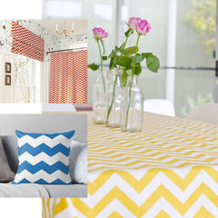 54"x10 Yards Champagne White Chevron Print Satin Fabric Roll, Zig Zag DIY Craft Fabric Bolt