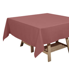 Cinnamon Rose Polyester Square Tablecloth 70"x70"