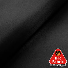 54"x10 Yards Fire Retardant Polyester Black Fabric Bolt, DIY Craft Fabric Roll for Upholstery, Curtains, and Event Decor